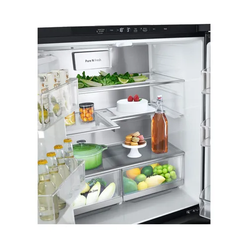 LG InstaView GMG860EPBE frigo américain Pose libre 508 L Noir
