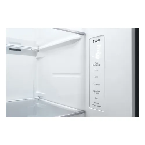LG InstaView GSGV81PYLL Side-by-Side Kühlkombination Freistehend 635 l Silber