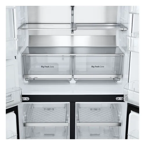 LG InstaView GMG960EVJE side-by-side refrigerator Freestanding 638 L Black