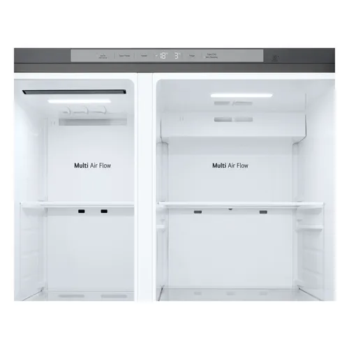 LG GSLC41PYPE Side-by-Side Kühlkombination Freistehend 641 l Silber