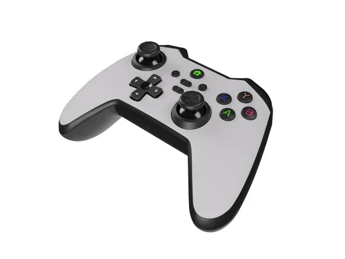 GENESIS Mangan 400 White Wit Bluetooth Gamepad Analoog/digitaal Android, MAC, Nintendo Switch, PC, iOS