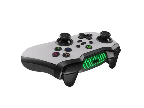 GENESIS Mangan 400 White Wit Bluetooth Gamepad Analoog/digitaal Android, MAC, Nintendo Switch, PC, iOS