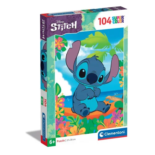 Clementoni Supercolor Stitch Jigsaw puzzle 104 pc(s) Cartoons
