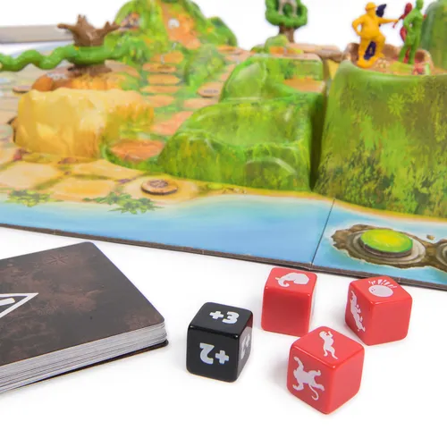 Games Jumanji Stampede Cooperative Board Game, 3D Adventure Game Based on the Action-Comedy Movie, Family Game Night for Kids and Adults Ages 8 & up