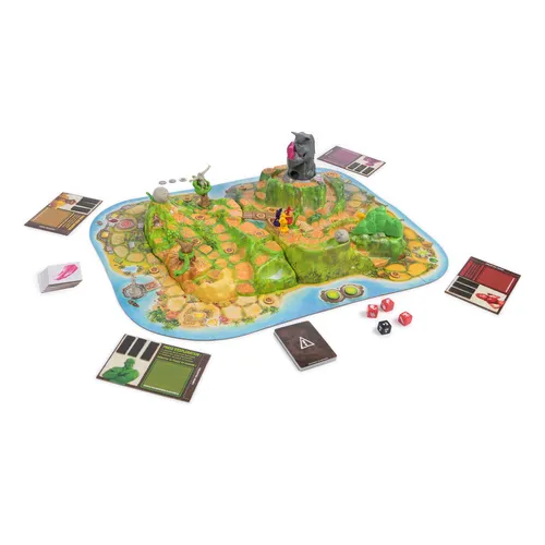 Games Jumanji Stampede Cooperative Board Game, 3D Adventure Game Based on the Action-Comedy Movie, Family Game Night for Kids and Adults Ages 8 & up