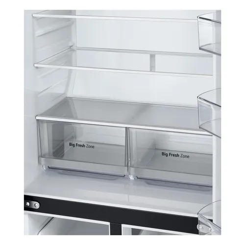 LG InstaView GMV860EPDE Frigorifero Multidoor Slim, Classe E, 530L, Wi-Fi, Linear Cooling, Essence Matte Black