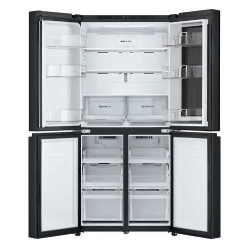 LG InstaView GMV860EPDE Frigorifero Multidoor Slim, Classe E, 530L, Wi-Fi, Linear Cooling, Essence Matte Black