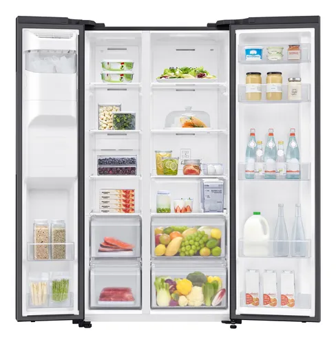 Samsung RS64DG5303B1 side-by-side refrigerator Freestanding 628 L Black, Stainless steel