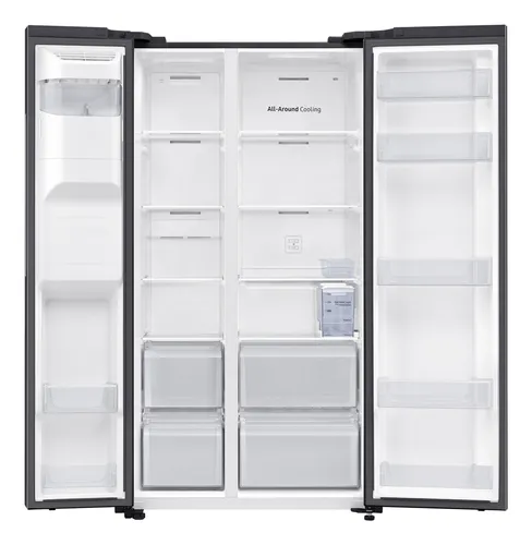 Samsung RS64DG5303B1 side-by-side refrigerator Freestanding 628 L Black, Stainless steel