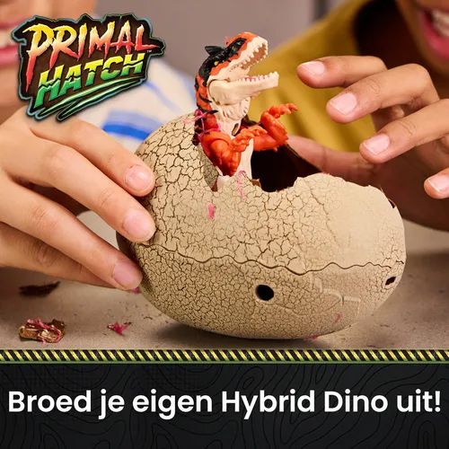 Dino Rising - Primal Hatch Dinosaurios Híbridos: Huevo que Eclosiona con un Dinosaurio en su Interior, hay 10 para Coleccionar - Juguetes Niños 5 Años - Regalo Niño 5 Años + - Dinosaurios Juguetes