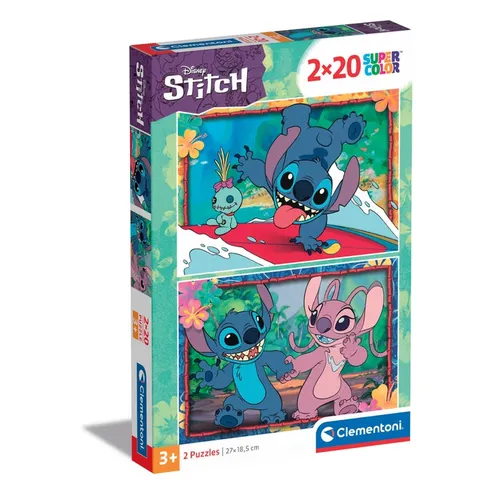 Clementoni Supercolor Disney Stitch Jigsaw puzzle 20 pc(s) Cartoons