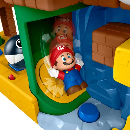 Fisher-Price Little People My Mario Adventure Playset, Musical Toddler Toy with 2 Figures