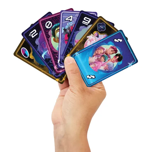 Mattel Games UNO KPop Demon Hunters-Kartenspiel für Kinder, Erwachsene und Familienabende mit vom Film inspirierten Spielkarten