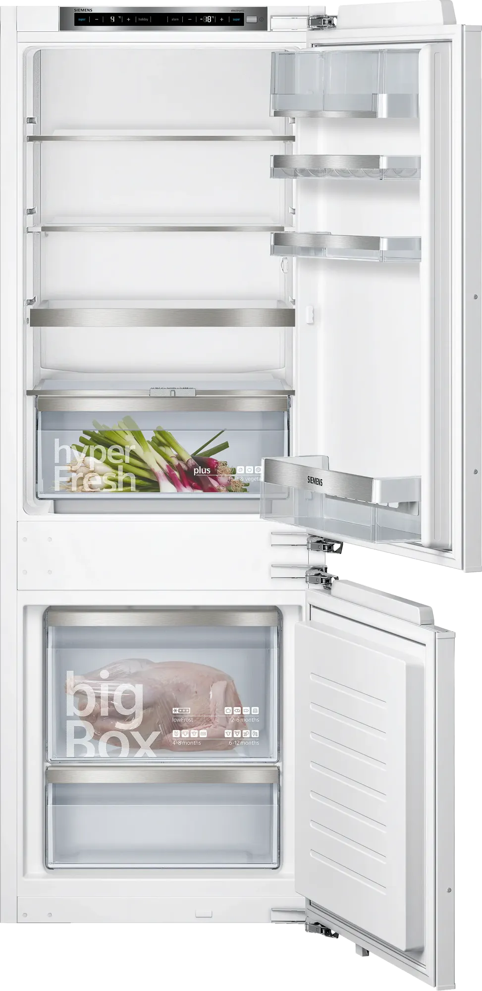 iQ500 Réfrigérateur combiné intégrable 157.8 x 55.8 cm Charnières pantographes softClose KI77SADE0