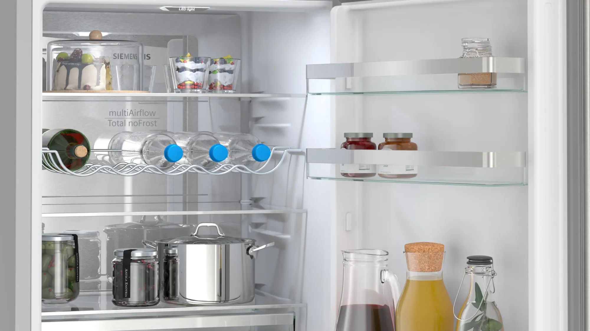 iQ300 Réfrigérateur combiné pose-libre 186 x 60 cm Inox KG36NVIBG