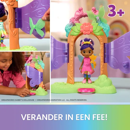 Gabby's Dollhouse La Casa de Muñecas de Gabby - Pack Revelación Mágica de Hadas de Fairylandia con Muñeca de 15 cm + Accesorios - Juguetes Niña 3 años + - Regalo Niña 3 años +