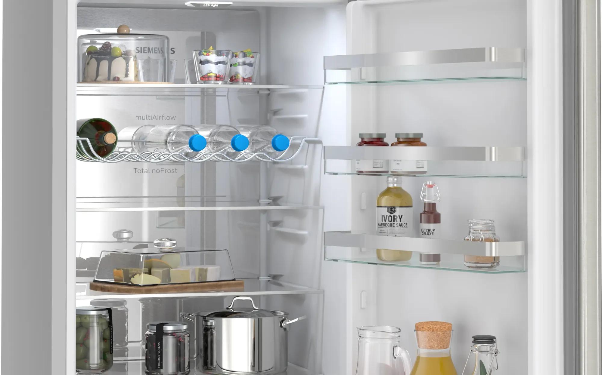 iQ300 Réfrigérateur combiné pose-libre 203 x 60 cm Inox KG39NVIDG