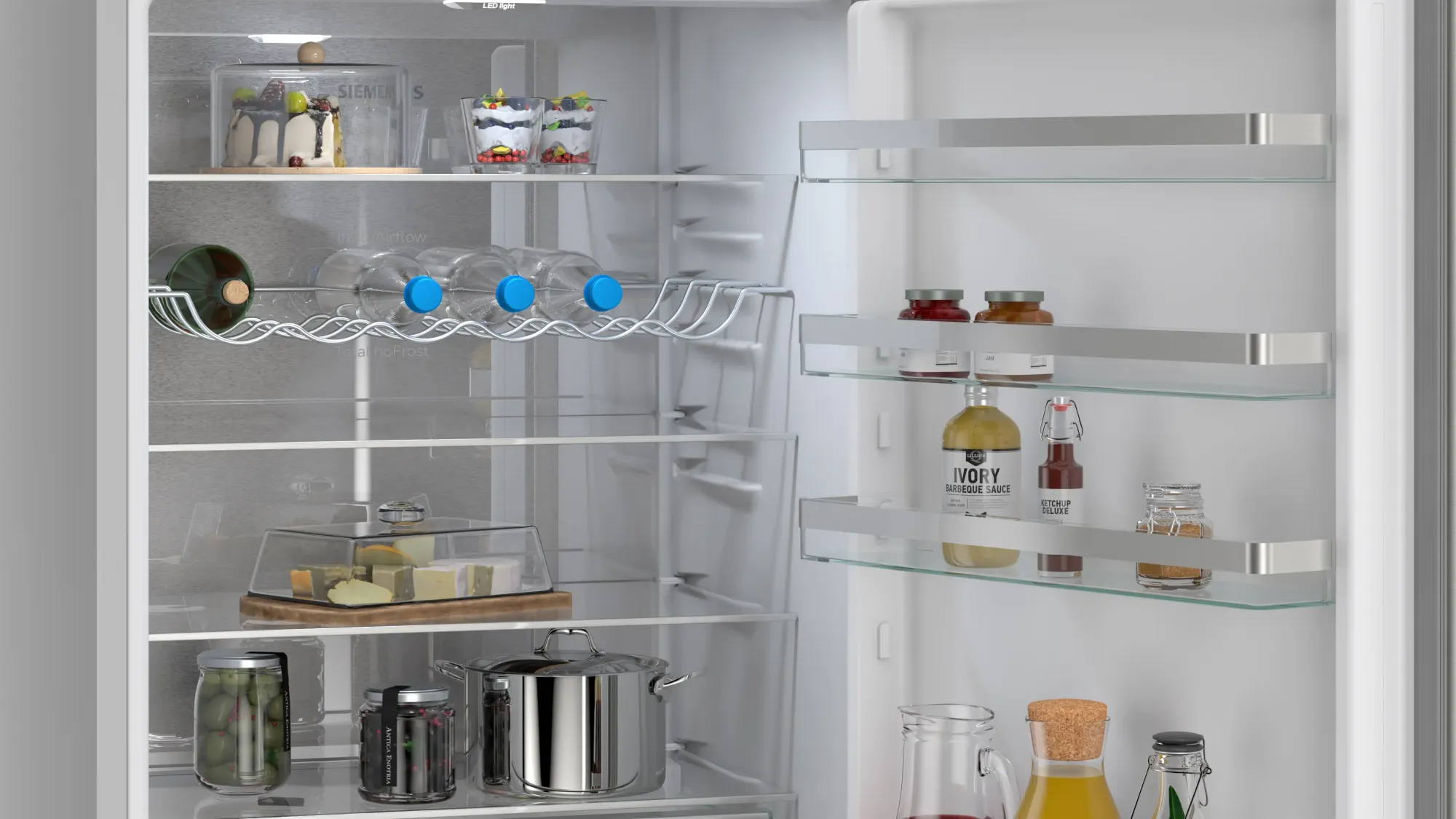 iQ300 Réfrigérateur combiné pose-libre 203 x 70 cm Inox KG49NVIDG