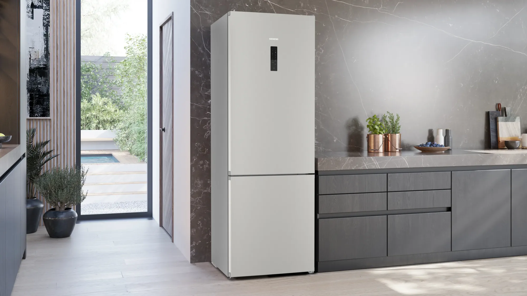 iQ300 Réfrigérateur combiné pose-libre 203 x 70 cm Inox KG49NXIDF