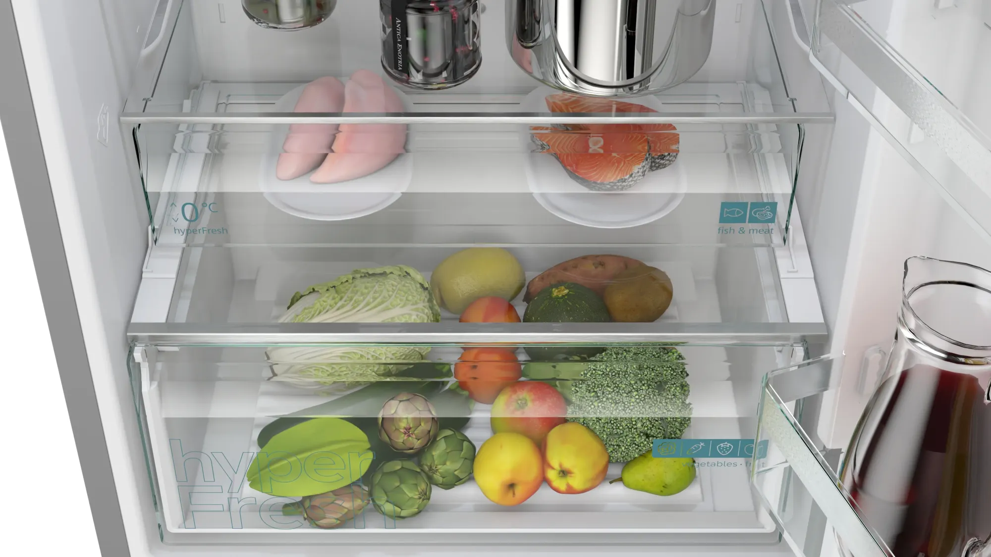 iQ300 Réfrigérateur combiné pose-libre 203 x 70 cm Inox KG49NXIDF