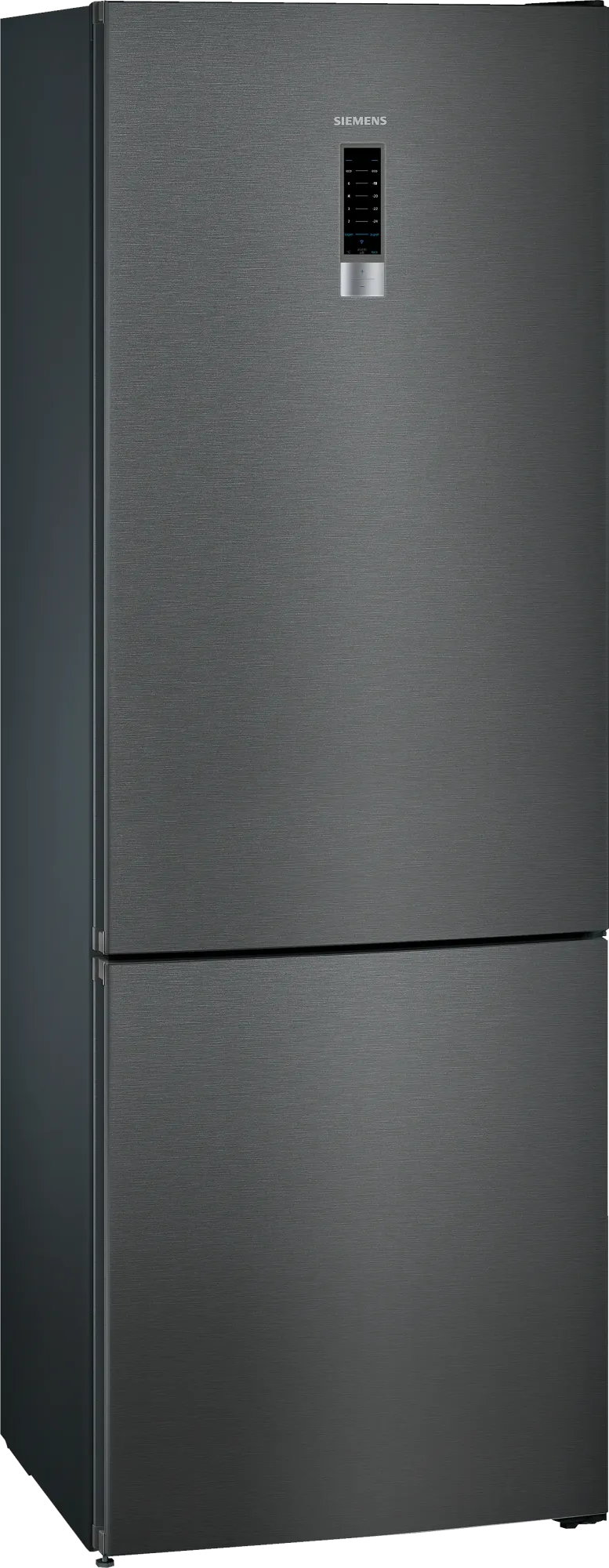 iQ300 Réfrigérateur combiné pose-libre 203 x 70 cm Acier brossé noir anti-traces KG49NXXEA