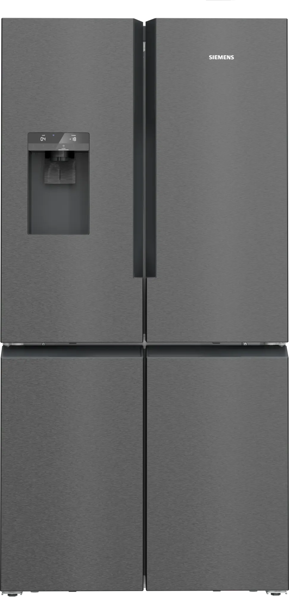 iQ700 Réfrigérateur multi-portes congélateur en bas 183 x 90.5 cm Acier brossé noir anti-traces, Total noFrost KF96DPXEA