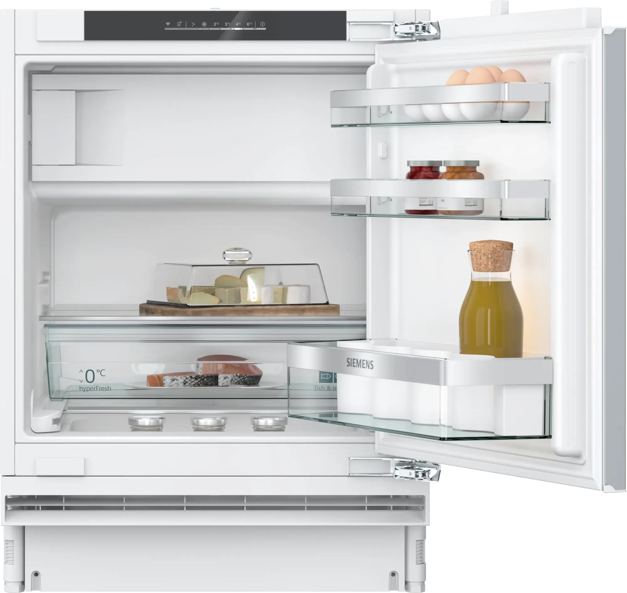 iQ500 Réfrigérateur intégrable avec compartiment congélation 82 x 59.8 cm Charnières pantographes softClose KU22LADD0
