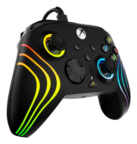 Turtle Beach Afterglow Wave Black Wired RGB Gaming Controller with Mappable Buttons, Hall-Effect Hair Triggers and Audio Controls. Licensed for Xbox Series X orS, Xbox One & Windows