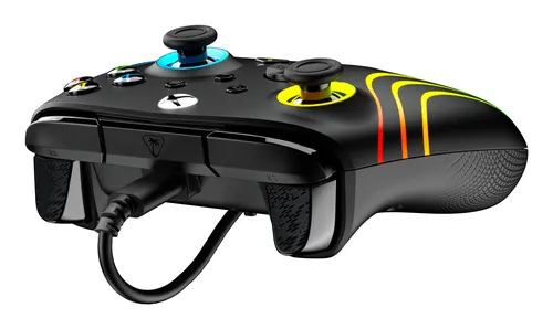Turtle Beach Afterglow Wave Black Wired RGB Gaming Controller with Mappable Buttons, Hall-Effect Hair Triggers and Audio Controls. Licensed for Xbox Series X orS, Xbox One & Windows