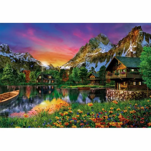 Clementoni High Quality Collection Alpine Lake Puzzle 6000 pz Landscape