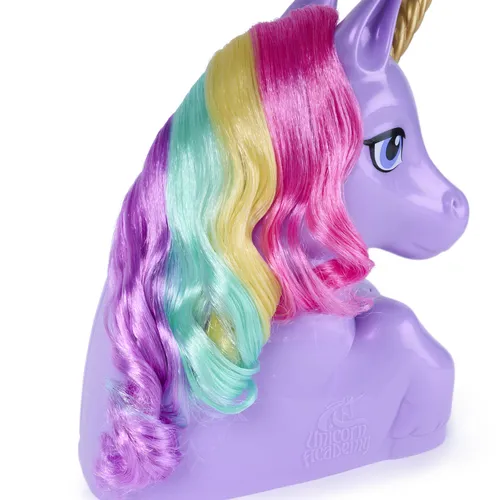 Unicorn Academy, set di gioco 2 in 1 Wildstar Styling Head & Mini Figure con oltre 15 pezzi e accessori per capelli, bambole e unicorni giocattolo per bambini, regali di compleanno dai 4 anni in su