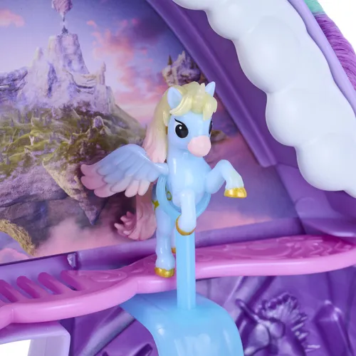 Unicorn Academy, set di gioco 2 in 1 Wildstar Styling Head & Mini Figure con oltre 15 pezzi e accessori per capelli, bambole e unicorni giocattolo per bambini, regali di compleanno dai 4 anni in su