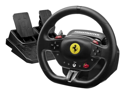 Thrustmaster T98 Ferrari 296 GTS Nero USB Sterzo + Pedali Analogico/Digitale PC, Xbox One, Xbox Series S, Xbox Series X, Xbox One X, Xbox One S