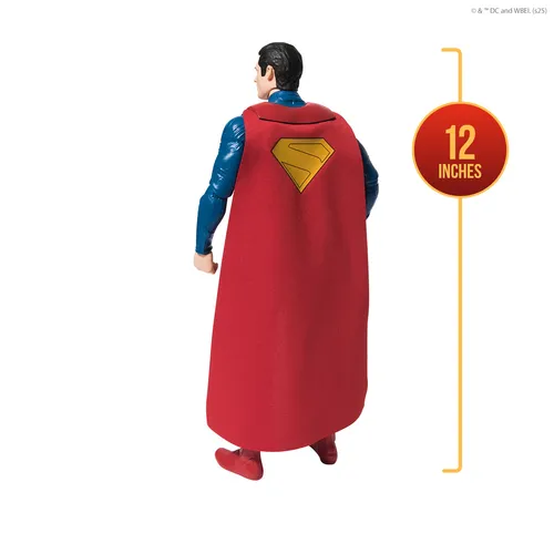 DC Comics SUPERMAN MOVIE - Figura Superman 30 cm - Superman Figura de Acción Articulada - Superhéroes Juguetes - Juguetes Niños 4 Años + - Regalo Niño 4 Años +