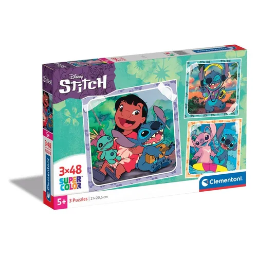 Clementoni Supercolor Stitch Jigsaw puzzle 48 pc(s) Cartoons