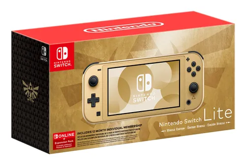 Nintendo Switch Lite Hyrule Edition console de jeux portables 14 cm (5.5") 32 Go Écran tactile Wifi Noir, Or