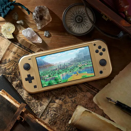 Nintendo Switch Lite Hyrule Edition console de jeux portables 14 cm (5.5") 32 Go Écran tactile Wifi Noir, Or