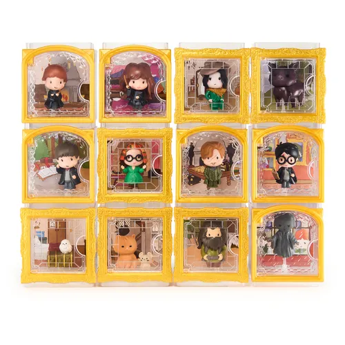 Wizarding World , Harry Potter, caja de exhibición y figura sorpresa del Año 3 de Micro Magical Moments (los estilos pueden variar), 4 cm, juguetes para niños a partir de 6 años