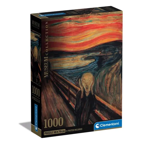Clementoni Museum Collection Munch The Scream Legpuzzel 1000 stuk(s) Kunst