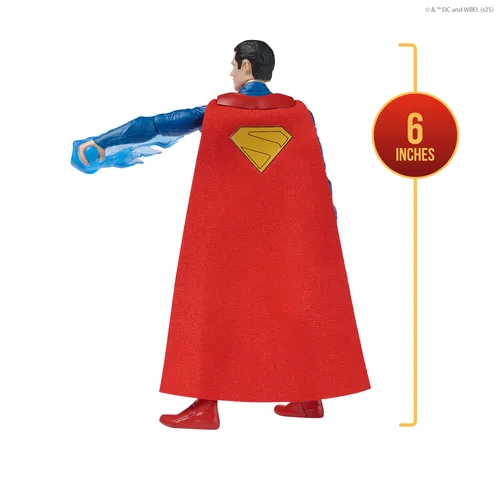 DC Comics SUPERMAN MOVIE - Figura Superman Ataque de Batalla - Figura de Acción Superman de 15 cm + 2 Accesorios - 6073319 - Superhéroes Juguetes - Juguetes Niños 4 Años + - Regalo Niño 4 Años +