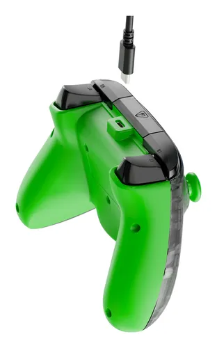 Turtle Beach Rematch Core Ghost Camo Negro/Verde - Mando con Cable - con Licencia para Xbox Series XS, Xbox One y PC - Botones de Audio, Motores de vibración y disparadores de Pulso, Cable de 3 m