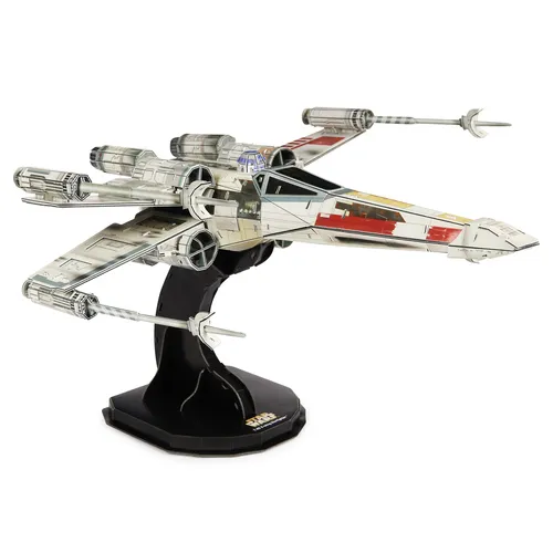 4D Build 4D Puzzle, Kit di ;odellismo 3D T-65 X-Wing Starfighter di Star Wars da 160 Pezzi, Decorazione da Tavolo Giocattolo Star Wars, Puzzle di Carta per Adulti e Ragazzi, 12+ Anni