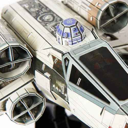 4D Build 4D Puzzle, Kit di ;odellismo 3D T-65 X-Wing Starfighter di Star Wars da 160 Pezzi, Decorazione da Tavolo Giocattolo Star Wars, Puzzle di Carta per Adulti e Ragazzi, 12+ Anni