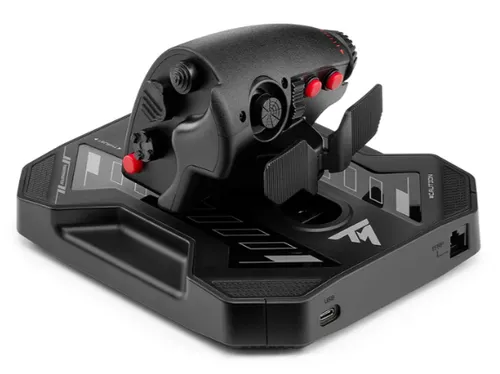 Thrustmaster Sol-R 4 HOTAS Black USB Joystick + engine control lever Analogue / Digital PC