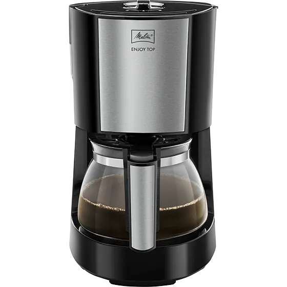 Cafetière Enjoy Top, noir-acier-inoxydable Noir
