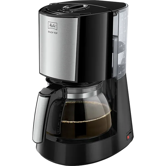 Cafetière Enjoy Top, noir-acier-inoxydable Noir