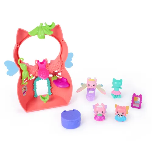 Gabby's Dollhouse Fairylandia, set di gioco Kitty Fairy con ali magiche con 12 pezzi ed esclusivo anello con ali magiche, giocattoli per bambini e bambine dai 3 anni in su