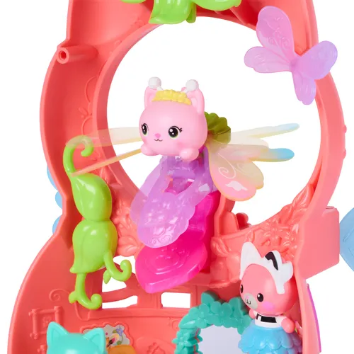 Gabby's Dollhouse Fairylandia, set di gioco Kitty Fairy con ali magiche con 12 pezzi ed esclusivo anello con ali magiche, giocattoli per bambini e bambine dai 3 anni in su