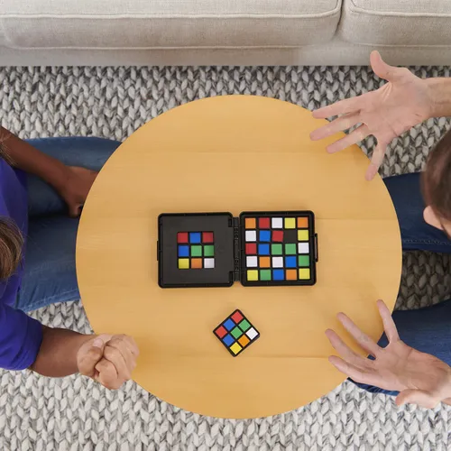 Rubik’s , Race Pack & Go Fast-Paced Problem-Solving Strategy Travel-Sized Two-Player Puzzle Board Game, for Kids and Adults Ages 7 and up