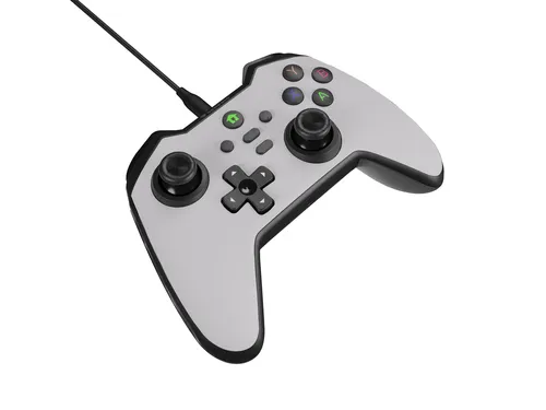 GENESIS Mangan 300 White Bianco USB Gamepad Analogico/Digitale Android, Nintendo Switch, PC